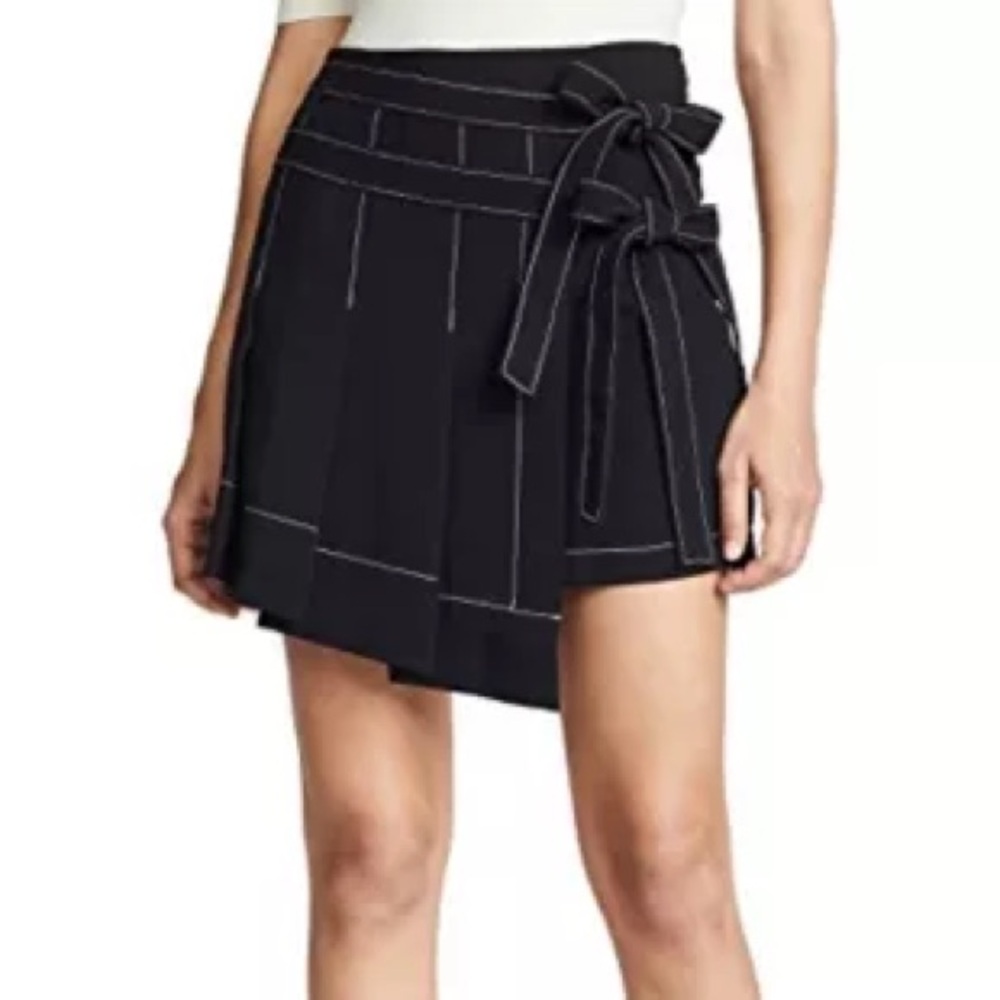 Cinq a Sept Black Asymmetrical Skirt